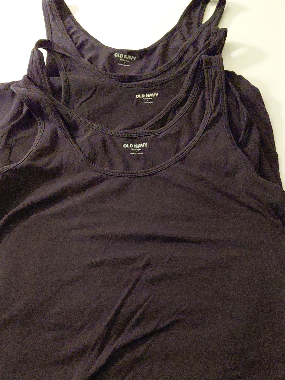 Old Navy Three (3) First- Layer Size Large Black Tank Tops